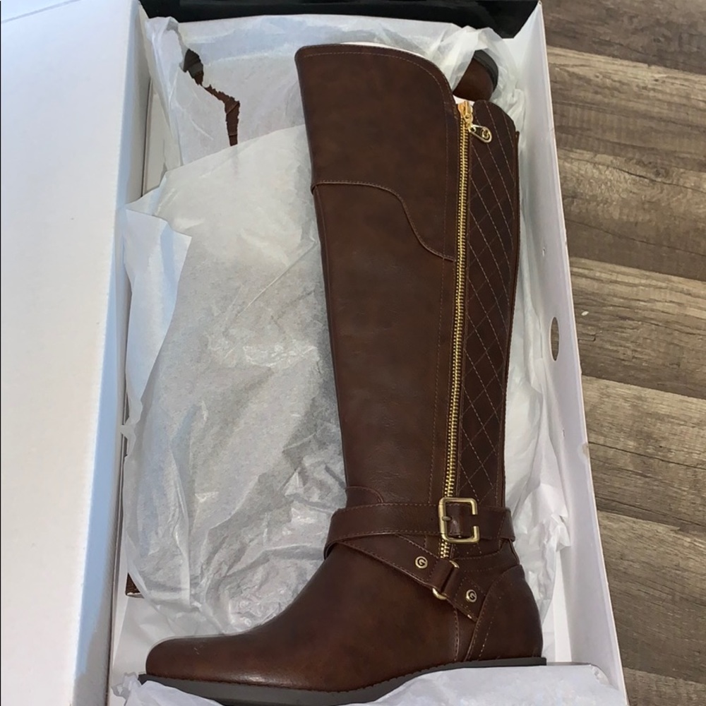 G by Guess haydin Leather Round Toe Knee High - Picture 10 of 10